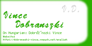 vince dobranszki business card